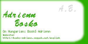 adrienn bosko business card